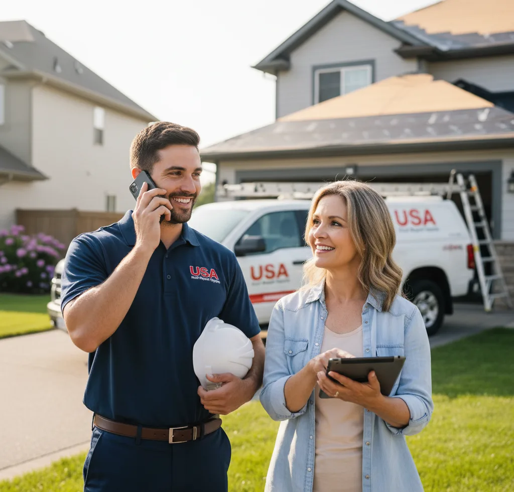 USA Roof Repair Experts customer support in Webb